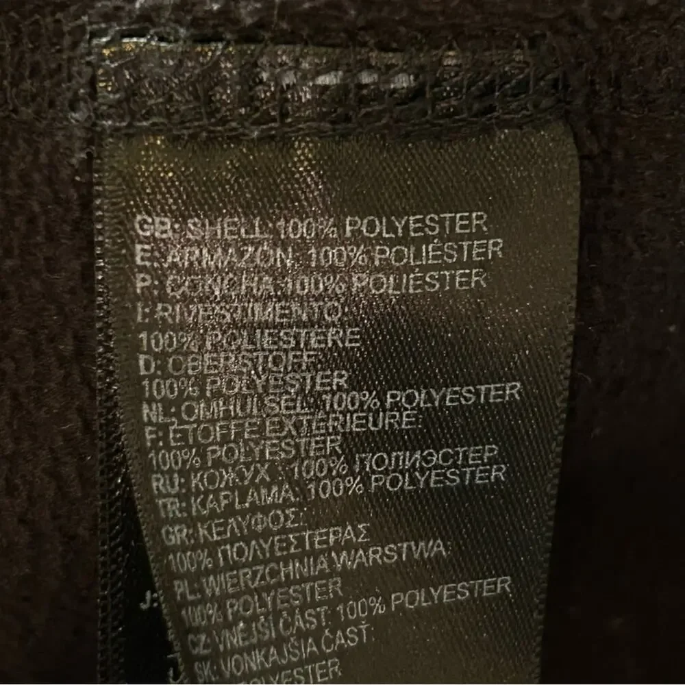 The North Face TKA Glacier 1/4 Zip Fleece Pullover Black Medium